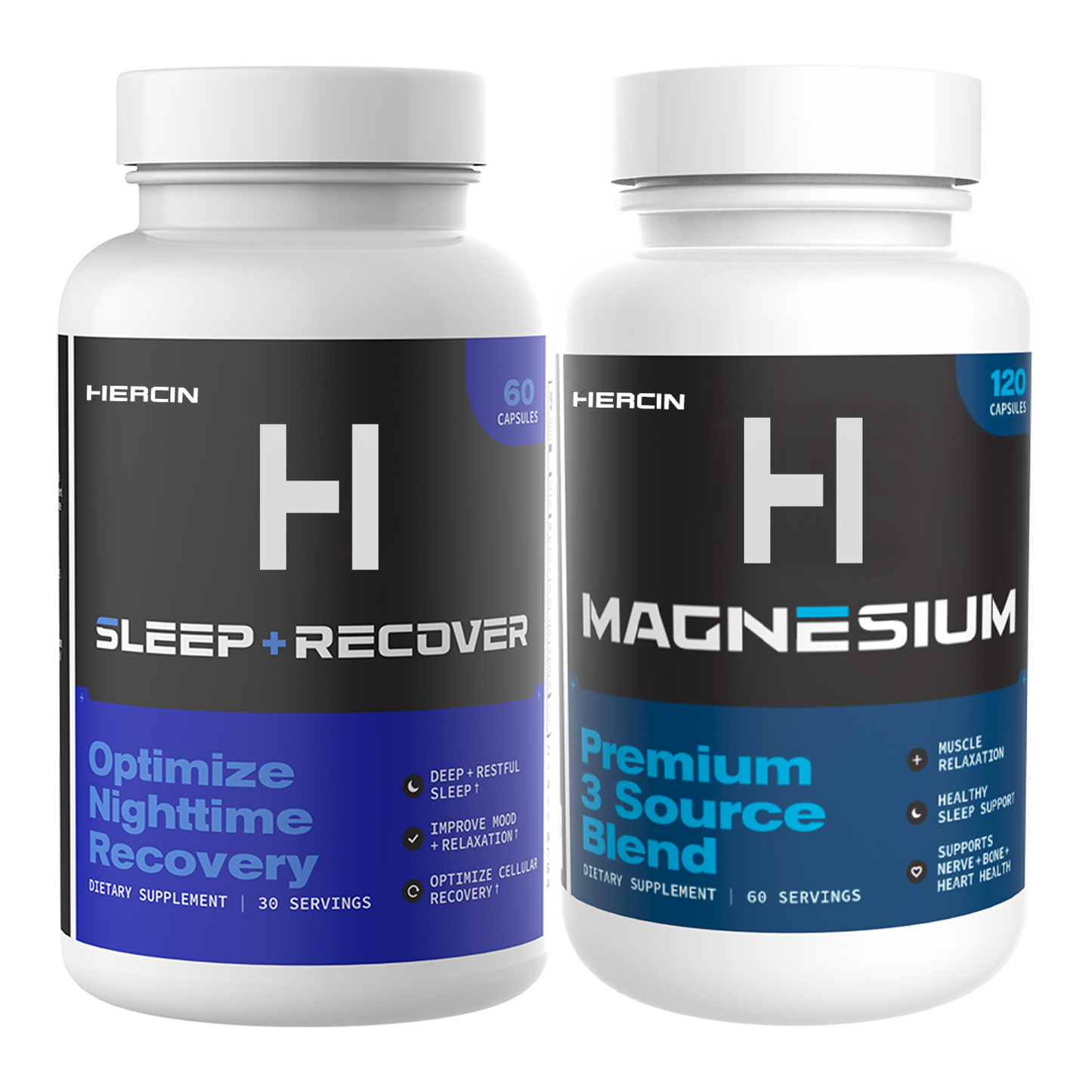 Hercin Ultimate Sleep Stack | Deep Sleep + Stress Less