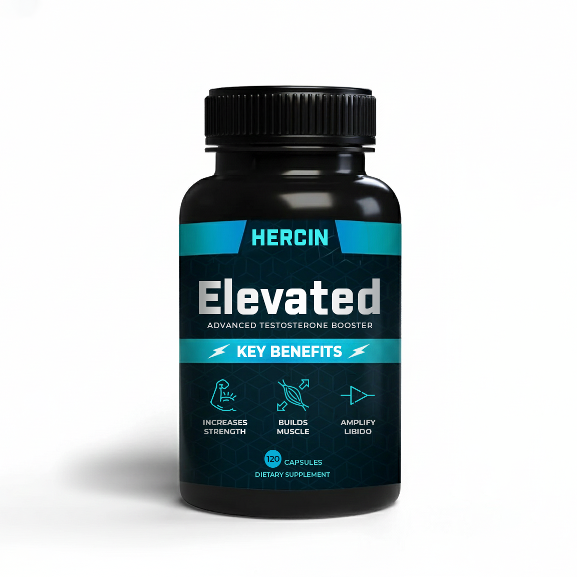Hercin Elevated - Supplements to Increase Testosterone (Testosterone Booster)