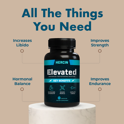 Hercin Elevated - Supplements to Increase Testosterone (Testosterone Booster)