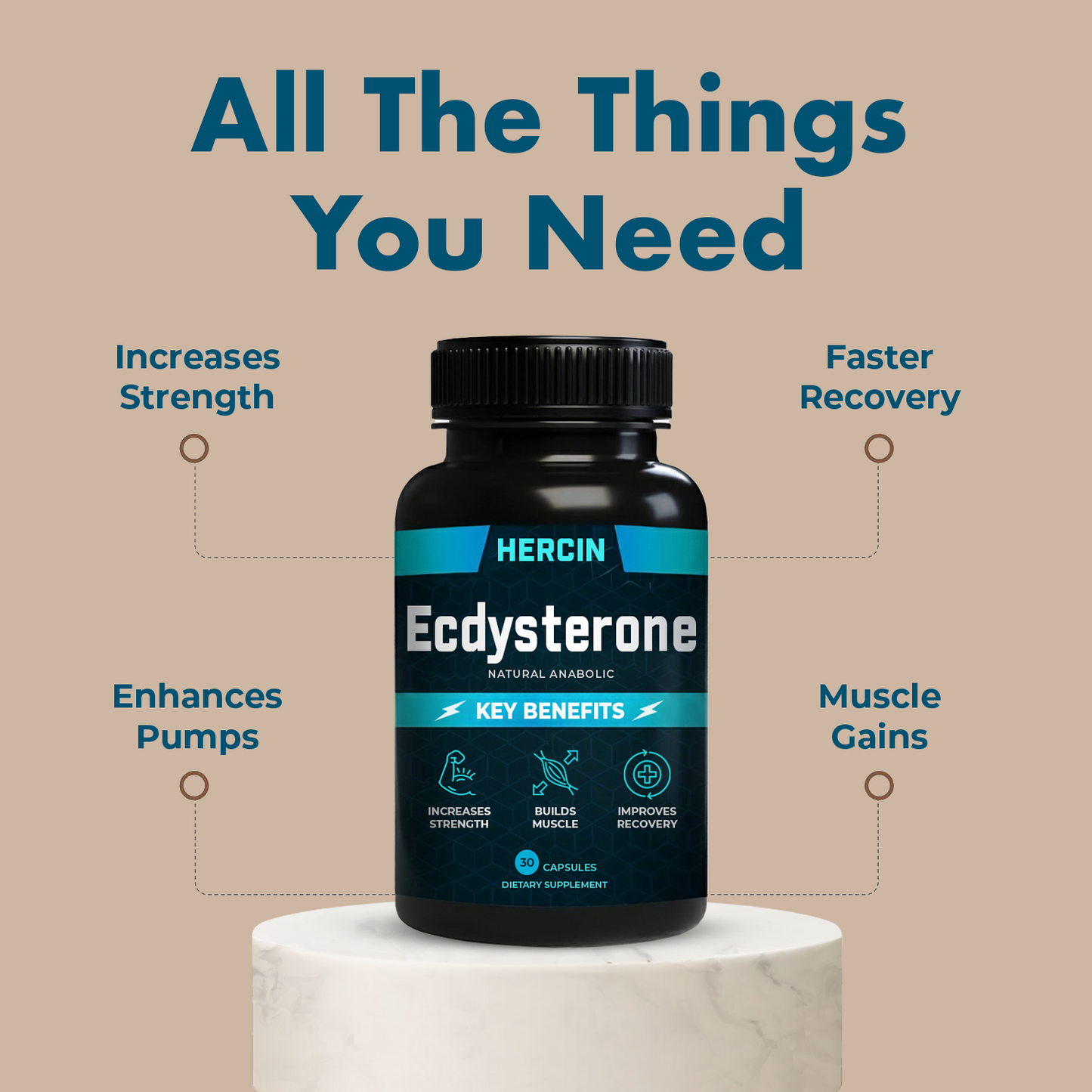 Hercin Ecdysterone | Natural Anabolic Agent™