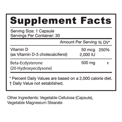 Hercin Ecdysterone | Natural Anabolic Agent